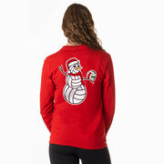Volleyball Tshirt Long Sleeve - Serving Holiday Cheer (Back Design) 