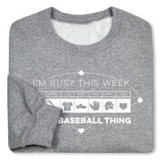 Baseball Crewneck Sweatshirt - 24-7 Baseball