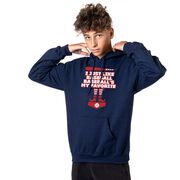 Baseball Hooded Sweatshirt - Baseball's My Favorite