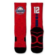 Custom Team Graphic Flex Mid-Calf Socks - Baseball