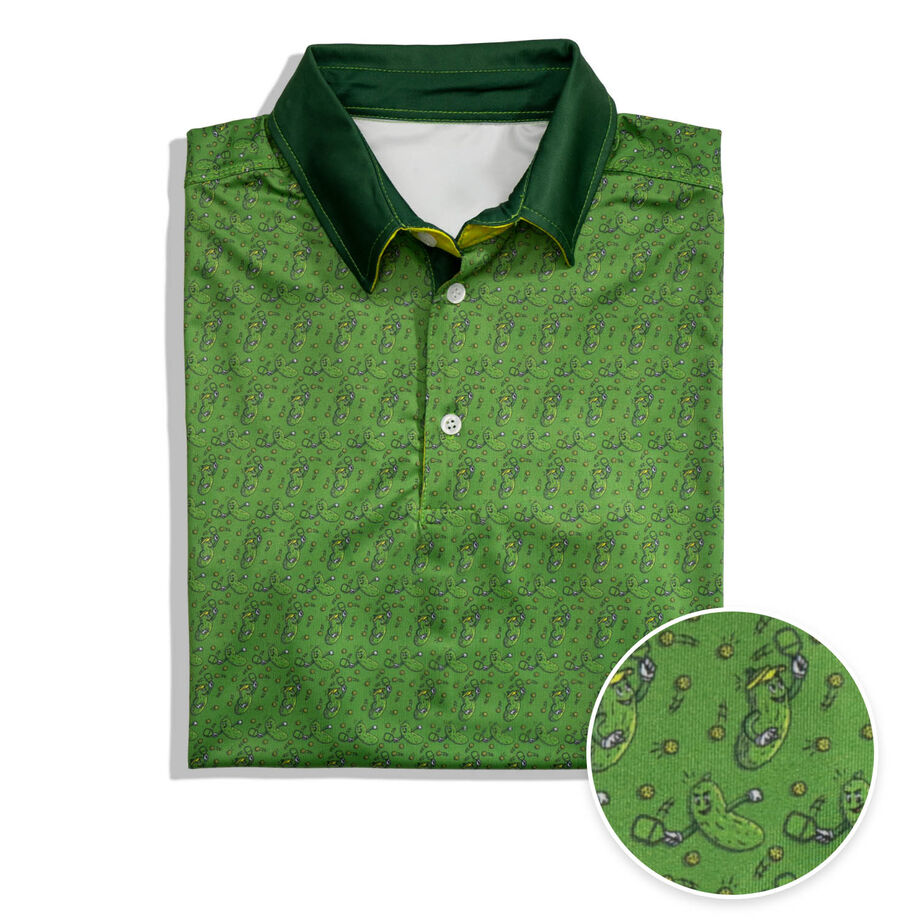 Pickleball Short Sleeve Polo Shirt - Big Dill