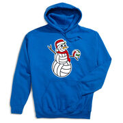 Volleyball Hooded Sweatshirt - Serving Holiday Cheer