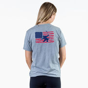 Hockey Short Sleeve T-Shirt - Hockey Land That We Love (Back Design)