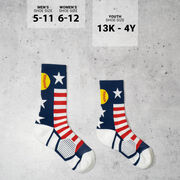 Softball Woven Mid-Calf Socks - USA