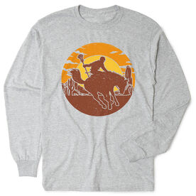 Guys Lacrosse Tshirt Long Sleeve - Giddy-Up