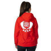 Pickleball Hooded Sweatshirt - I'd Rather Be Playing Pickleball (Back Design)