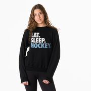 Hockey Crewneck Sweatshirt - Eat Sleep Hockey (Bold)
