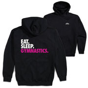 Gymnastics Hooded Sweatshirt - Eat. Sleep. Gymnastics. (Back Design)