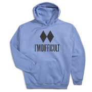 Skiing Hooded Sweatshirt - I'm Difficult