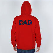 Baseball Hooded Sweatshirt - Baseball Dad Silhouette (Back Design)