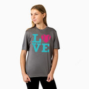 Softball Short Sleeve Performance Tee - Love
