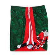 Hockey Shorts - Slap Shot Santa Christmas