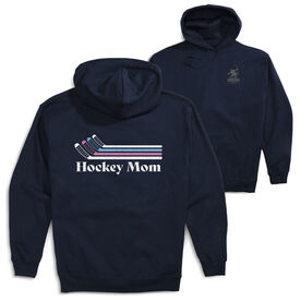 Hockey Hooded Sweatshirt - Hockey Mom Sticks (Back Design)