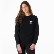 Girls Lacrosse Tshirt Long Sleeve - #LAXGIRL (Back Design)