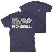Pickleball Short Sleeve T-Shirt - Eat. Sleep. Pickleball (Back Design)