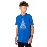 Lacrosse Short Sleeve T-Shirt - Merry Laxmas Tree