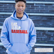 Baseball Hooded Sweatshirt - Eat. Sleep. Baseball.