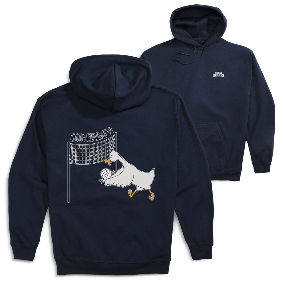 Volleyball Hooded Sweatshirt - Goosebumps (Back Design)
