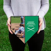 Softball Home Plate Plaque - Player Photo Stitch