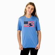 Hockey Short Sleeve Performance Tee - Patriotic Hockey