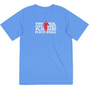 Football Short Sleeve Performance Tee - Bones Saying