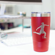 Soccer 20 oz. Double Insulated Tumbler - Female Silhouette