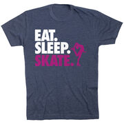 Figure Skating T-Shirt Short Sleeve Eat. Sleep. Skate.