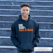 Basketball Hooded Sweatshirt - Eat. Sleep. Basketball.