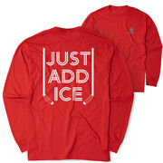 Hockey Tshirt Long Sleeve - Just Add Ice™ (Back Design)