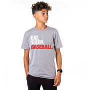 Baseball T-Shirt Short Sleeve Eat. Sleep. Baseball.