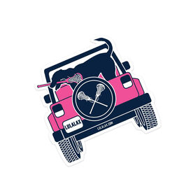Girls Lacrosse Stickers - Lax Cruiser (Set of 2)