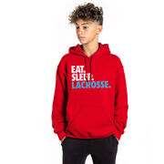 Lacrosse Hooded Sweatshirt - Eat. Sleep. Lacrosse.