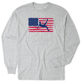Soccer Tshirt Long Sleeve - Guys Soccer Land That We Love