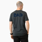 Baseball Short Sleeve T-Shirt - Baseball Dad Silhouette (Back Design)