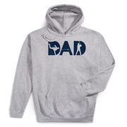 Baseball Hooded Sweatshirt - Baseball Dad Silhouette