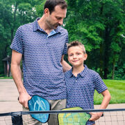 Pickleball Short Sleeve Polo Shirt - Cross Court