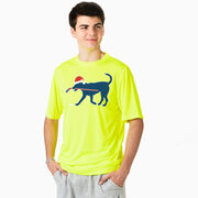 Hockey Short Sleeve Performance Tee - Christmas Dog