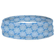 Girls Lacrosse Multifunctional Headwear - Lacrosse Stick Flowers RokBAND