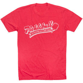 Pickleball Short Sleeve T-Shirt - Kind Of A Big Dill [Red/Adult Large] - SS