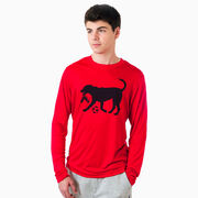 Soccer Long Sleeve Performance Tee - Spot The Soccer Dog