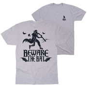 Baseball T-Shirt Short Sleeve - Beware The  Bat (Back Design)