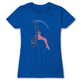 Gymnastics Women's Everyday Tee - Stars and Stripes Gymnast