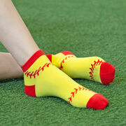 Softball Ankle Socks - Softball Stitches