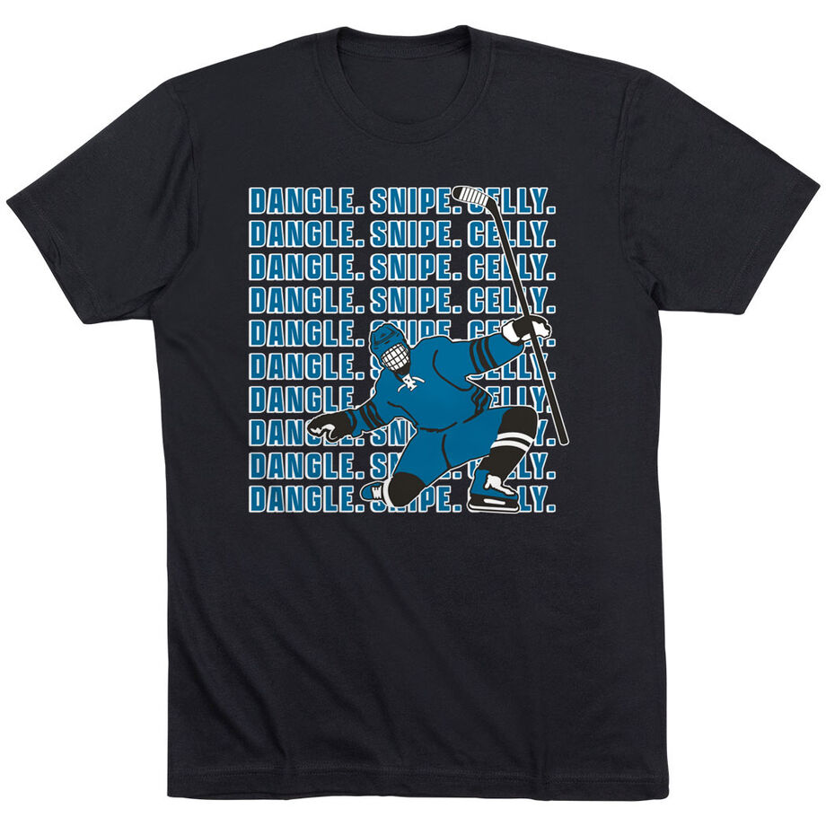 Hockey Short Sleeve T-Shirt - Dangle Snipe Celly Player
