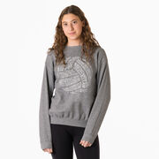 Volleyball Crewneck Sweatshirt - Volleyball Words