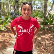 Girls Lacrosse Short Sleeve T-Shirt - Crossed Girls Sticks
