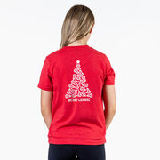Lacrosse Short Sleeve T-Shirt - Merry Laxmas Tree (Back Design)