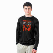 Wrestling Long Sleeve Performance Tee - Blood Time