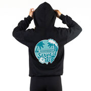 Pickleball Hooded Sweatshirt - Serve's Up (Back Design)