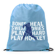 Hockey Drawstring Backpack - Bones Heal Hockey